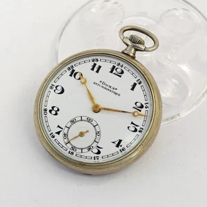 Vintage Doxa Swiss made mechanical pocket watch anti-magnetique 1900s open face - Picture 1 of 11