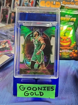 Jayson Tatum In Slab Case "23 Panini Select - Concourse #55 Green White Prizm - Image 1 of 2