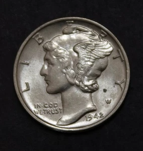 1942 Mercury Dime Lot 27708A - Picture 1 of 2
