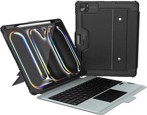 Nillkin Keyboard Case Backlit For Apple iPad Pro 13 2024 Pen Holder Shockproof - Picture 1 of 12