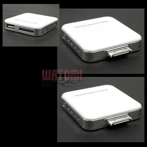 2 2200MAH PORTABLE EXTERNAL WHITE BATTERY POWER CHARGER USB IPHONE 4S 4 3GS IPOD - Picture 1 of 1