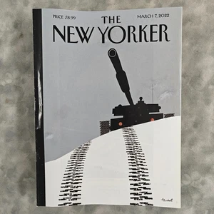 The New Yorker Magazine Mar 7 2022 Putin’s Tracks Tank Cover David Plunkert - Picture 1 of 1