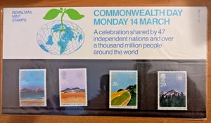GB 1983 Commonwealth Day (4) Präsentationspaket postfrisch Briefmarken wie abgebildet - Bild 1 von 3