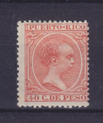 PUERTO RICO 1890, 40c, Mi 84, MLH - Image 1 of 2