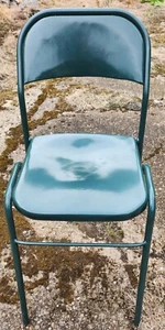 Silla industrial de metal Funky vintage años 50 - Imagen 1 de 4
