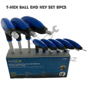 Click to expand Dark Slate Gray Blue Point Tools T-Hex Ball End Key Set 8pcs - Picture 1 of 2
