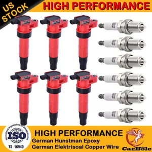 Set of 6 Ignition Coil & Spark Plug for 2006-2014 Kia Sedona Sorento 3.8L UF546 - Picture 1 of 14