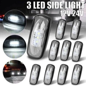 Luz de separación marcador lateral blanco LED remolque camión caravana camión lámpara RV 12-24V - Imagen 1 de 14