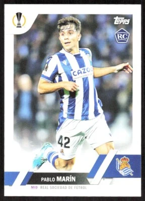 2022 3359D Topps UEFA Club Competitions Pablo Marín Rookie Real Sociedad #145 - Image 1 of 2