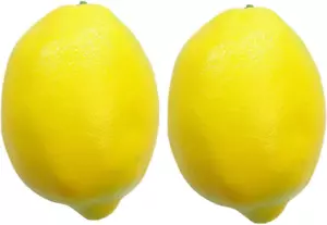 4 Pcs Artificial Yellow Lemons Lifelike Fake Fruit for Home Kitchen Party Decora - Picture 1 of 12
