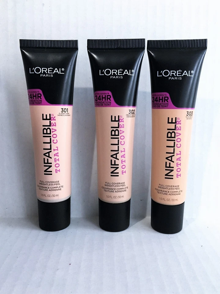 L'Oreal Infallible Total Cover 24hr Foundation (You Choose Shade) - Image 1 of 1