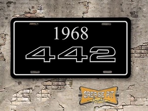 Oldsmobile Cutlass 442 1968 Booster License Plate - Picture 1 of 1