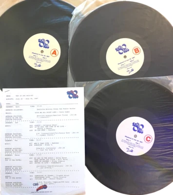 7/20/87 CBS' MG KELLY TOP 30 USA; JOE COCKER,BERNIE TAUPIN, AL JARREAU, KENNY G. - Image 1 of 3