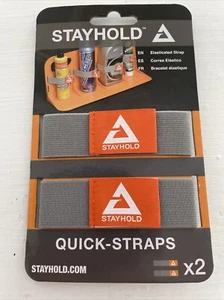 2 x STAYHOLD® QUICK STRAP 25cm (10") STARKE ELASTISCHE GURTE ORGANISIEREN SICHER - Bild 1 von 2