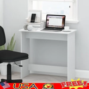 Minimalist Study Desk Compact Computer Table Wood Workstation For Small Space US - Picture 1 of 8