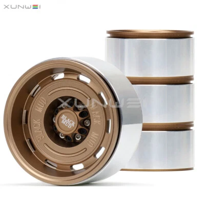 2.6" Beadlock Wheel Rim HEX 12mm&17mm Negative 7.5 for 1/10 1/7 1/8 RC Crawler - Image 1 of 4