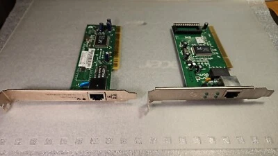 LOTTO 2 SCHEDE DI RETE PCI  GIGABIT USATE PERFETTAMENTE FUNZIONANTI - Immagine 1 di 4