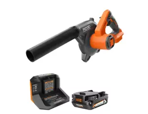 RIDGID Compact Jobsite Blower 18V Lithium-Ion KIT Inflator Deflator Nozzle 2.0Ah - Picture 1 of 4