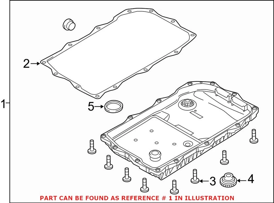 Genuine OEM Mopar Transmission Oil Pan For Dodge Durango Charger 68261504AA - Image 1 of 1