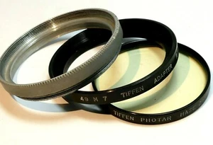 Tiffen 49mm to Series 7 VII 54mm Retaining Ring Adapter w/ Haze 2-A filter UV - Picture 1 of 10