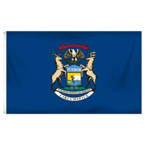 Michigan 4ft. x 6ft. Sewn Polyester Flag - Picture 1 of 1