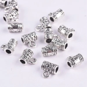 Lote de 10 cuentas sueltas conector fianza plata tibetana forma taza 10x6 mm hágalo usted mismo joyería - Imagen 1 de 4