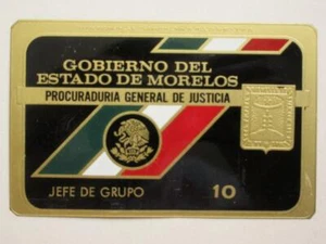 INSIGNIA POLICÍA GENERAL PROCURADURIA POLICÍA MEXICANA MORELOS MÉXICO AÑOS 60 OBSOLETA - Imagen 1 de 1