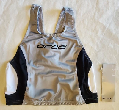 Camiseta sin mangas ORCA Ti3 para hombre Elite control de clima camiseta de natación gris M203 precio de venta sugerido por el fabricante 64,99 USD Foto 1 de 4