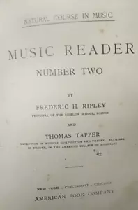 Natural Music Reader Number Two Frederic Ripley Thomas Tapper 1895 HC - Imagen 1 de 16