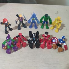 10pcs Playskool Marvel Super Hero War Machine Green Goblin Black Widow Spiderman