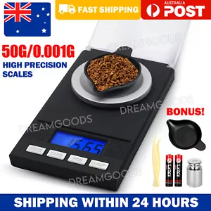 50g 0.001g High Precision Electronic Digital Scales Jewellery Scale Milligram/mg - Picture 1 of 11