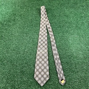 Robert Talbot erstklassige Herrenkrawatte schwarz weiß geometrisches Muster Seidenkrawatte formell - Bild 1 von 8