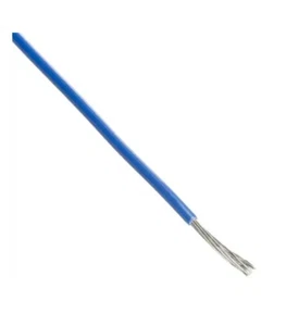 Câble Fil Unipolaire UL Style 1213 AWG 28 Teflon PTFE 600V Bleu - Foto 1 di 1
