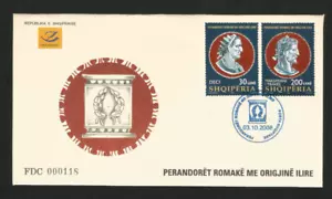 Albania 2008 FDC Roman Emperors with Illyrian Origin - Picture 1 of 1