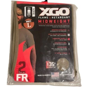 NEW - XGO Mens Phase 2 Flame Retardant Pant Sz L Dessert Sand Made In USA - Picture 1 of 9