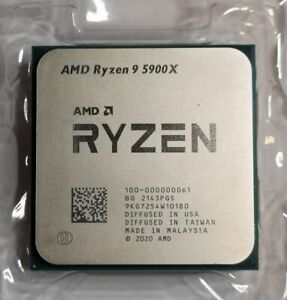 AMD Ryzen 9 5900X Desktop Processor (4.8GHz, 12 Cores, Socket AM4) - CPU ONLY