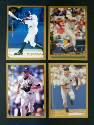 1999 Topps New York Yankees ~ Juego de 40 cartas del equipo serie 1, 2 con intercambio/actualización Foto 1 de 4