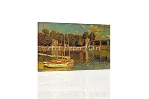 Monet boats - CANVAS OR PRINT WALL ART - Picture 1 of 2