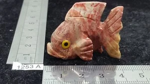 Animal poisson en STEATITE pierre mineraux sculpture décoration collection reiki - Picture 1 of 2