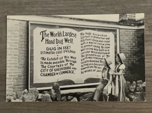 Greensburg Kansas World's Largest Hand Dug Well Postcard - Picture 1 of 2