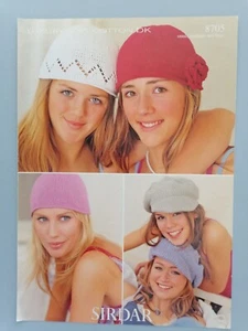 HATS & PEAK CAP, 4 designs, Sm/Med/Lge, 8ply - SIRDAR Knitting Pattern 8705 - Picture 1 of 5