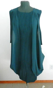 Vintage Alquema Plissee Kleid mit Drapiereinsätzen M-L - Bild 1 von 12