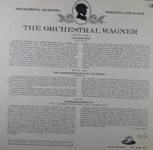 Wolfgang Sawallisch – The Orchestral Wagner (Angel Records – S 35755) RHINE MINT - Picture 1 of 2