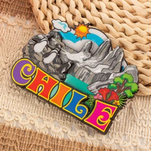 Chile Refrigerator Stickers Fridge Magnet Adhesive Home Decor Wooden Souvenirs - Picture 1 of 9