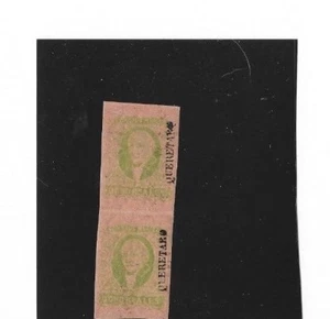 MESSICO 1861 JUAREZ SCOTT #12 COPPIA IN PERFETTE CONDIZIONI, GOMMA ORIGINALE CON CERTIFICATO. - Foto 1 di 3