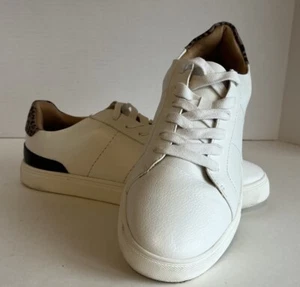 Scarpe sneakers Dolce Vita donna bianche con tacco leopardato 9,5 casual activewear - Foto 1 di 8