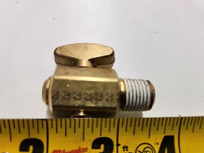 1/4 дюйма Parker VSDCR601-4 дренажная кабина штекер NPT резьба латунь + герметик 0,188 дюйма поток ø - Изображение 1 из 2