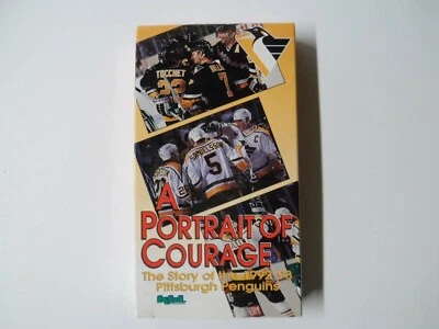 Pittsburgh Penguins Hockey 1992-93 VHS A Portrait of Courage Sealed New - Image 1 of 4