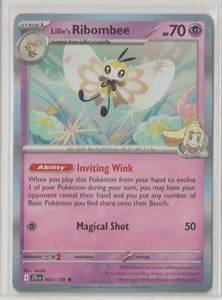 Pokémon 2025 Journey Together LILLIE'S RIBOMBEE 067/159 MINT Pack Fresh HOLO #2 - Picture 1 of 1