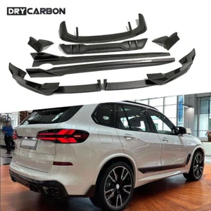 ABS Carbon Look Auto Body Kits Front Rear Lip for BMW X5 G05 LCI M Sport 2023+ - Foto 1 di 6